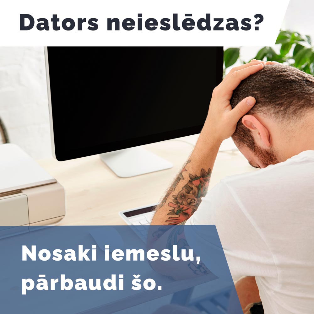 Dators neieslēdzas?